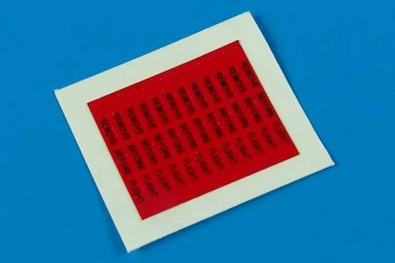 Remove Before Flight Flags - Black Lettering 1:48