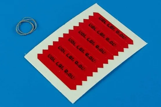 Remove before flight flags - IDF - black lettering 1:3