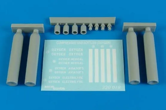Compressed gas bottles - oxygen 1:32