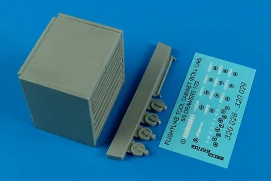 USAF Flightline toll cabinet (roll cab) 9 drawers 1:32