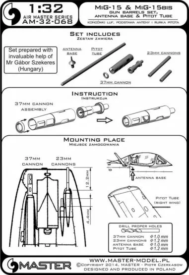 MiG-15 & MiG-15bis - detail set 1:32