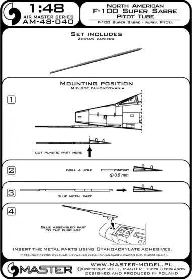 F-100 Super Sabre - Pitot Tube 1:48