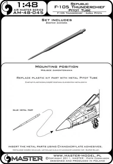 F-105 Thunderchief - Pitot Tube 1:48