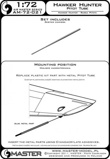 Hawker Hunter - Pitot Tube 1:72