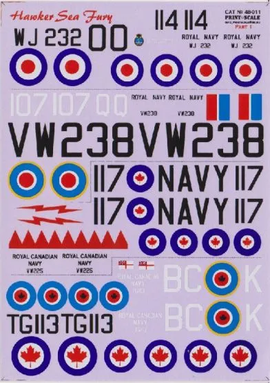 Hawker SeaFury Part.1 1:48