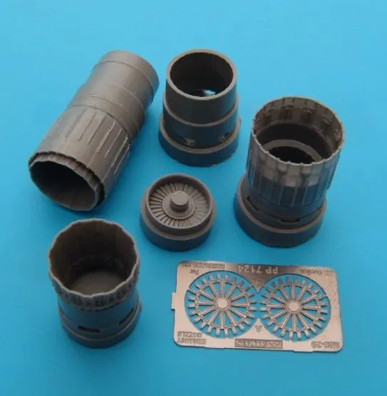 MiG-29 Fulcrum exhaust nozzles for Hasegawa 1:72
