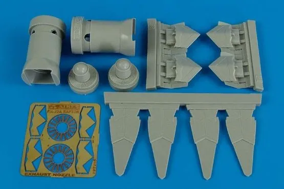 F/A-22A Raptor exhaust nozzles for Academy 1:72