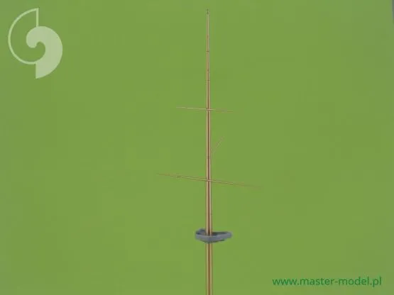 Russian cruiser Varyag (1899) masts and yards set 1:350