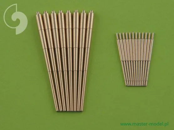 Prinz Eugen armament - 203mm (8pcs), 105mm (12pcs) barrel 1:350