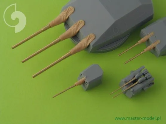 Scharnhorst armament with blastbags 1:350 Scharnhorst armament with blastbags 1:350