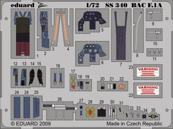 BAC Lightning F.1A S.A. for Trumpeter - Zoom 1:72