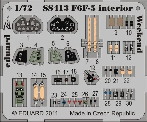 F6F-5 interior S.A. für Eduard - Zoom 1:72
