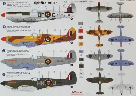 Supermarine Spitfire Mk.IXc MTO 1:72