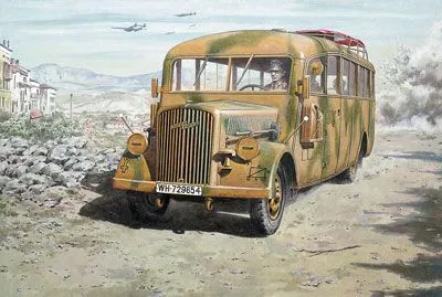 Opel Blitz Omnibus W39 Late - WWII service 1:72