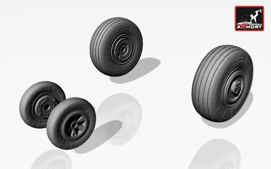 MiG-23,23P(early) wheels 1:72