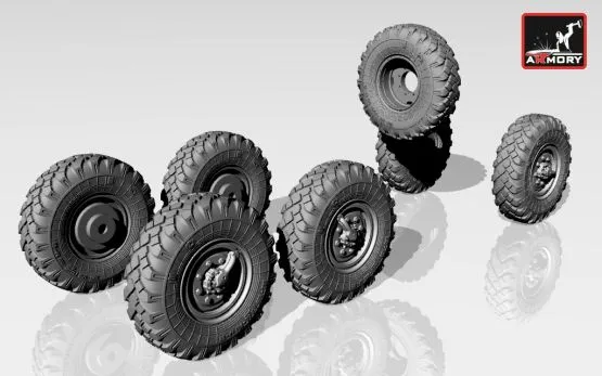 ZiL-131 wheels w/ M-93 tires 1:72