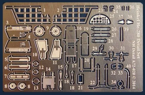 Heinkel He-280 Detail Set for RS Models 1:72
