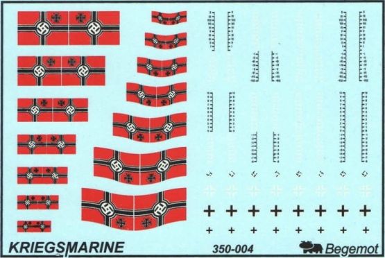 Kriegsmarine Flags and marking 1:350