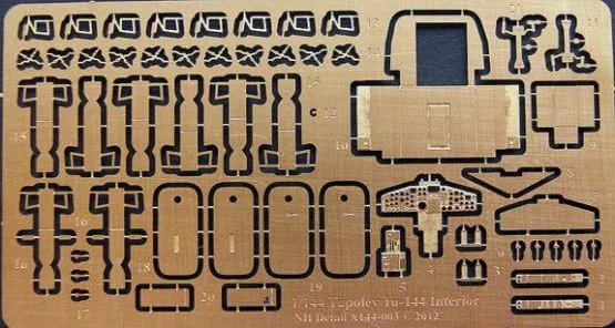 Tu-144 Interior set 1:144