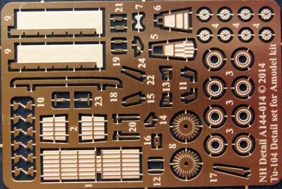 Tu-104 Detail Set for AModel 1:144
