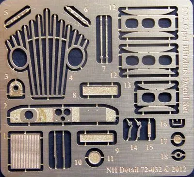 Opel Blitzbus Detail Set for Roden 1:72