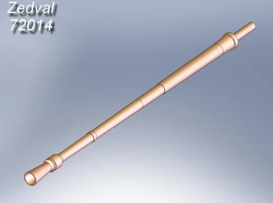 NSVT 12.7mm MG gun barrel 1:72