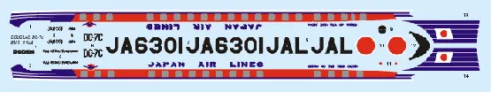DC-7C "Japan Air Lines" 1:144