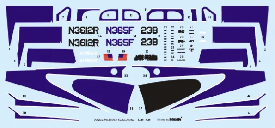 Pilatus PC-6/H2 Turbo Porter "AIR AMERICA" 1:48