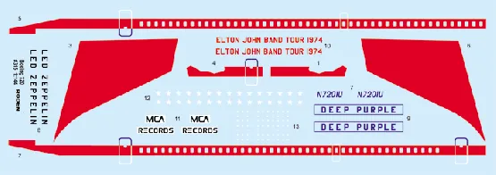 Boeing 720 Starship One Elton John USA tour 1:144