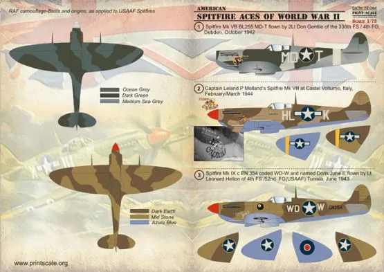 Spitfire - American Aces of WW II 1:72