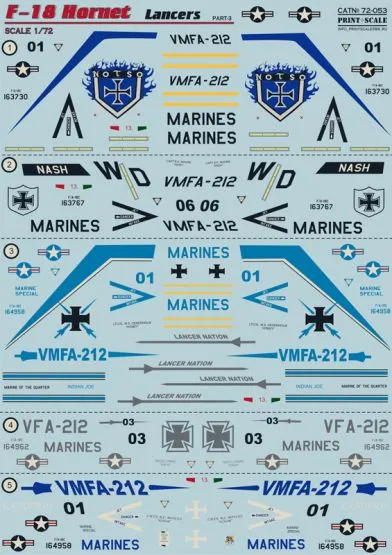 F/A-18C Hornet "Lancers" Part.3 1:72