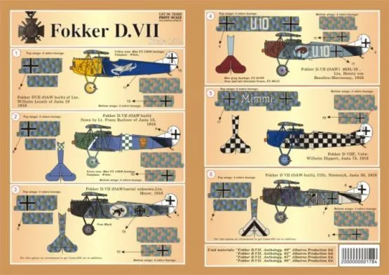 Fokker D VII Part.2 1:72