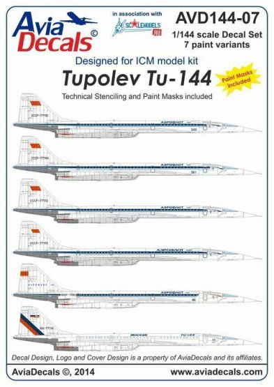 Tupolev Tu-144 1:144