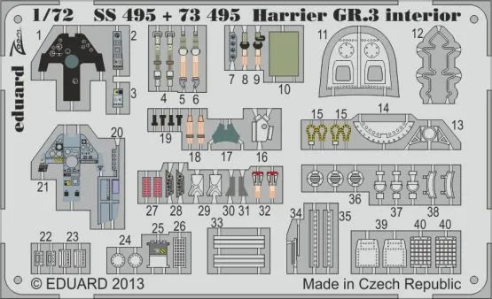 Harrier GR.3 interior S. A. for Airfix - Zoom 1:72