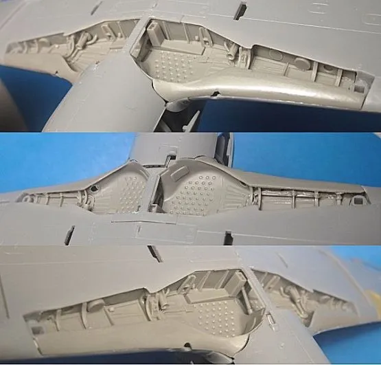 Fw 190A-3/4 wheel well set for Hasegawa 1:48 Fw 190A-3/4 wheel well set for Hasegawa 1:48