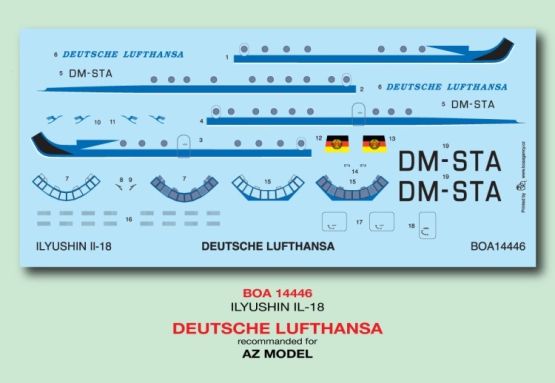 Ilyushin Il-18 - Deutsche Lufthansa 1:144