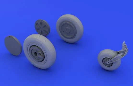 MiG-21 wheels for Eduard 1:48