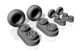 Panavia "Tornado" wheels, w/ tires type "a" 1:48