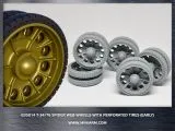 T-34/76 Spider web wheels w/ perforated tires 1:35