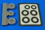 A-37 wheels & paint masks für Trumpeter 1:48