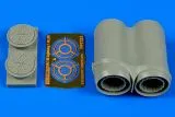 EE Lightning F.2/F.6 exhaust nozzles for Airfix 1:72