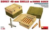 Soviet 45mm Shells with Ammo Boxes 1:35