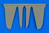 A6M Zero control surfaces for Hasegawa 1:48