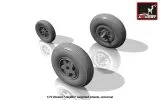 Gloster "Javelin" weighted wheels 1:72 Gloster "Javelin" weighted wheels 1:72