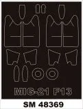 MiG-21F-13 mask für Trumpeter 1:48 MiG-21F-13 mask für Trumpeter 1:48