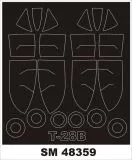 T-28 Trojan mask for Roden 1:48