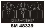 MiG-21MF mask for Eduard 1:48 MiG-21MF mask for Eduard 1:48