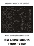 MiG-15 mask für Trumpeter 1:48