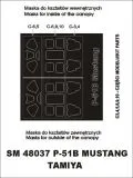 P-51B Mustang mask for Tamiya 1:48 P-51B Mustang mask for Tamiya 1:48
