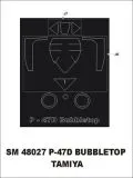 P-47D Thunderbold (Bubbletop) mask für Tamiya 1:48